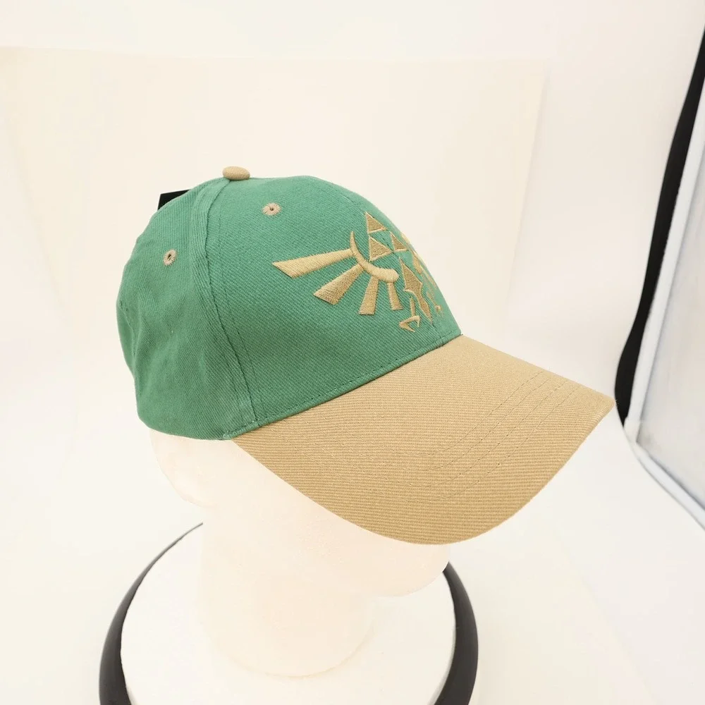 Nintendo Legend of Zelda Breath of the Wild Snapback Hat Green Tan CultureFly